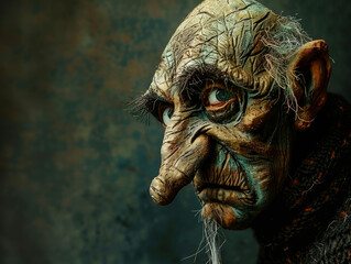 Fantastical Creature Model with Detailed Textures and Lifelike Eyes - obrazy, fototapety, plakaty