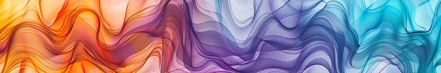 abstract colorful transparent fabric background. Generative Ai.