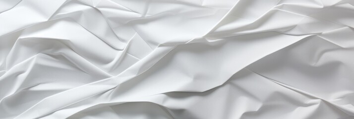 White crumpled paper ,banner background