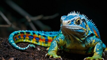 amazing lizard that changes different colors