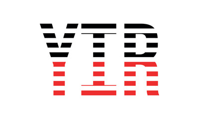 YIR three initial letter iconic line negative space minimal logo design vector template. monogram, abstract, wordmark, business, typography, minimalist, brand, company, flat, modern, unique, simple