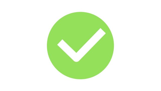 Check mark and X mark 4K animation