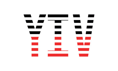 YIV three initial letter iconic line negative space minimal logo design vector template. monogram, abstract, wordmark, business, typography, minimalist, brand, company, flat, modern, unique, simple