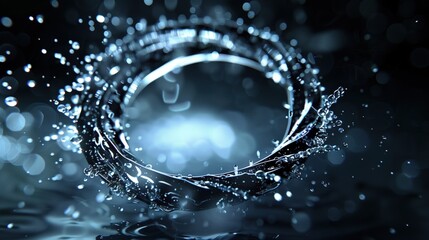 Circle water drops and circle bubbles For marketing and advertising companies.
