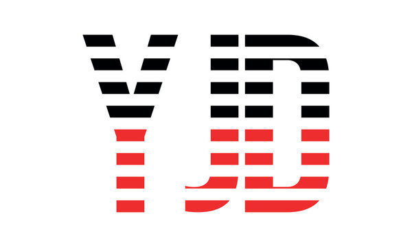 YJD three initial letter iconic line negative space minimal logo design vector template. monogram, abstract, wordmark, business, typography, minimalist, brand, company, flat, modern, unique, simple