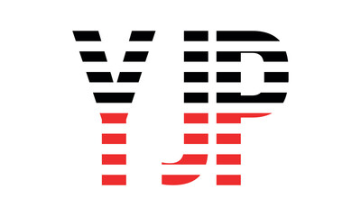 YJP three initial letter iconic line negative space minimal logo design vector template. monogram, abstract, wordmark, business, typography, minimalist, brand, company, flat, modern, unique, simple