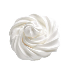 Whipped cream Isolated on transparent background