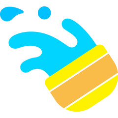 songkran water splash flat icon for decoration, website, web, mobile app, printing, banner, logo, poster design, etc.