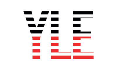 YLE three initial letter iconic line negative space minimal logo design vector template. monogram, abstract, wordmark, business, typography, minimalist, brand, company, flat, modern, unique, simple