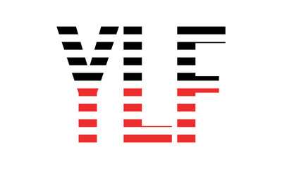 YLF three initial letter iconic line negative space minimal logo design vector template. monogram, abstract, wordmark, business, typography, minimalist, brand, company, flat, modern, unique, simple