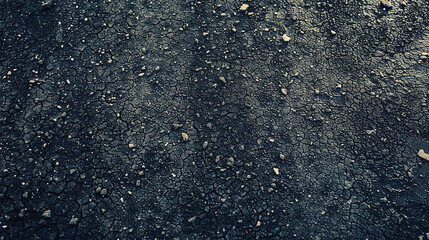 top view of small particles of asphalt surface texture. Generative Ai.