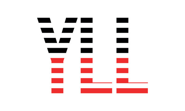 YLL three initial letter iconic line negative space minimal logo design vector template. monogram, abstract, wordmark, business, typography, minimalist, brand, company, flat, modern, unique, simple