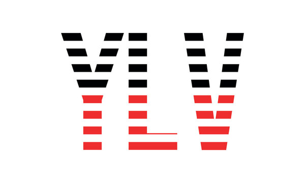 YLV three initial letter iconic line negative space minimal logo design vector template. monogram, abstract, wordmark, business, typography, minimalist, brand, company, flat, modern, unique, simple