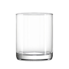 A blank glass container isolated on transparent background, png