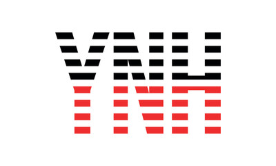 YNH three initial letter iconic line negative space minimal logo design vector template. monogram, abstract, wordmark, business, typography, minimalist, brand, company, flat, modern, unique, simple