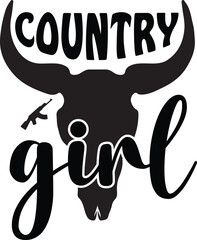 Country girl t-shirt Design