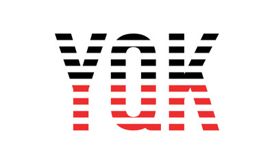 YQK three initial letter iconic line negative space minimal logo design vector template. monogram, abstract, wordmark, business, typography, minimalist, brand, company, flat, modern, unique, simple