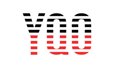 YQO three initial letter iconic line negative space minimal logo design vector template. monogram, abstract, wordmark, business, typography, minimalist, brand, company, flat, modern, unique, simple