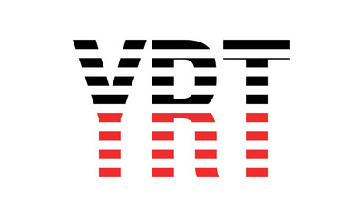 YRT three initial letter iconic line negative space minimal logo design vector template. monogram, abstract, wordmark, business, typography, minimalist, brand, company, flat, modern, unique, simple