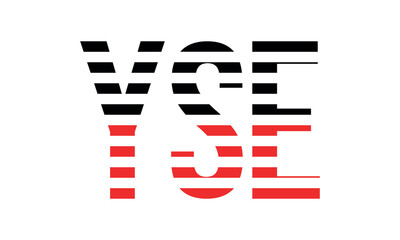 YSE three initial letter iconic line negative space minimal logo design vector template. monogram, abstract, wordmark, business, typography, minimalist, brand, company, flat, modern, unique, simple