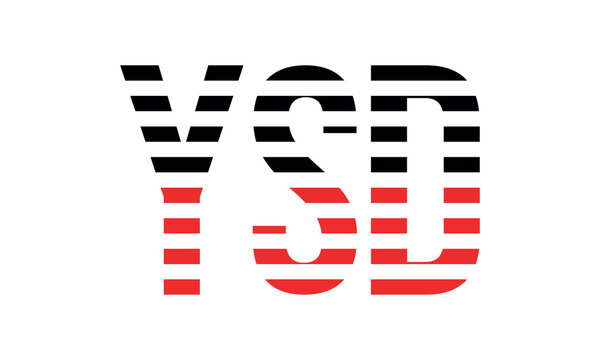 YSD three initial letter iconic line negative space minimal logo design vector template. monogram, abstract, wordmark, business, typography, minimalist, brand, company, flat, modern, unique, simple