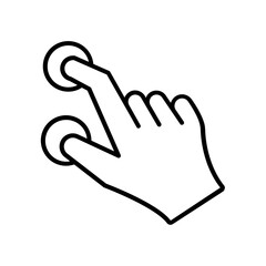 Fototapeta premium hand icon. outline icon