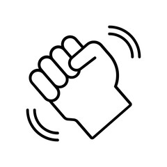 hand icon. outline icon