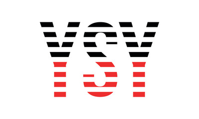 YSY three initial letter iconic line negative space minimal logo design vector template. monogram, abstract, wordmark, business, typography, minimalist, brand, company, flat, modern, unique, simple