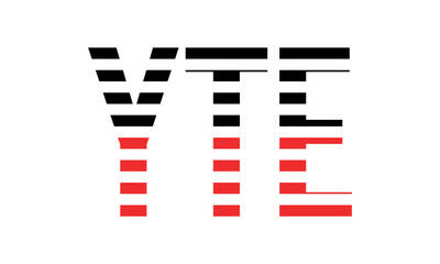 YTE three initial letter iconic line negative space minimal logo design vector template. monogram, abstract, wordmark, business, typography, minimalist, brand, company, flat, modern, unique, simple