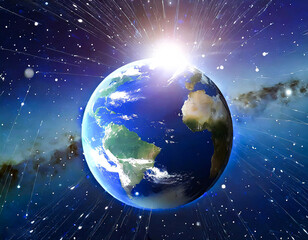 Obraz premium Earth Hour Global Background Photo