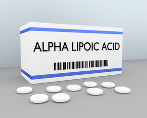 Alpha Lipoic Acid concept - 749736039