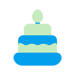 birthday cake Duo tone icon