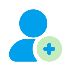 Fototapeta premium add user Duo tone icon