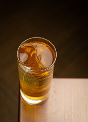 Exquisite evening cocktails in a sophisticated lounge bar, where an elegant atmosphere blends with a rich selection of beverages