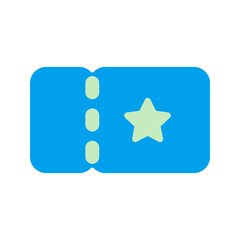 ticket Duo tone icon