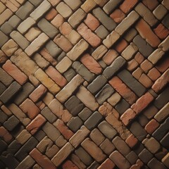 Brick Wall texture background. Generative AI 