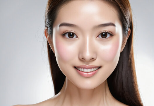 Beauty image of Asian women (skin care, body care, esthetic salon)
