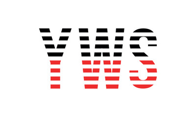 Fototapeta na wymiar YWS three initial letter iconic line negative space minimal logo design vector template. monogram, abstract, wordmark, business, typography, minimalist, brand, company, flat, modern, unique, simple