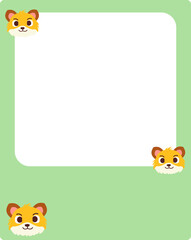 Fototapeta premium Cute Animal Fhoto Frame