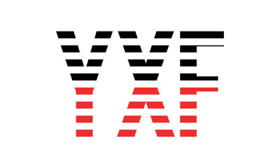 YXF three initial letter iconic line negative space minimal logo design vector template. monogram, abstract, wordmark, business, typography, minimalist, brand, company, flat, modern, unique, simple