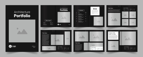 Architecture portfolio template or Portfolio template design
