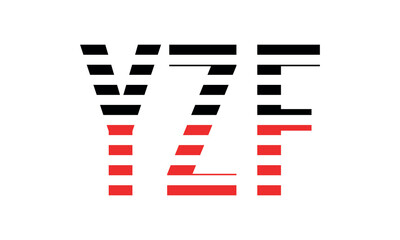 YZF three initial letter iconic line negative space minimal logo design vector template. monogram, abstract, wordmark, business, typography, minimalist, brand, company, flat, modern, unique, simple
