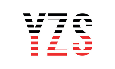 YZS three initial letter iconic line negative space minimal logo design vector template. monogram, abstract, wordmark, business, typography, minimalist, brand, company, flat, modern, unique, simple