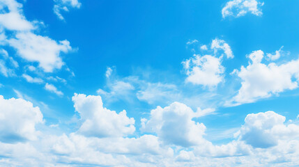 青空と白い雲 Generative AI