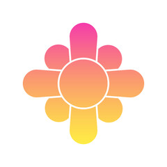 Daisy Flower Flat Gradient Style