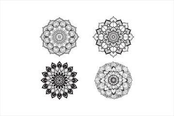 Mandala Vector Design, Zen Mandala Design or Abstract Floral Mandala Design
