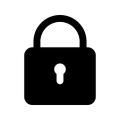 lock glyph icon