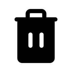trash glyph icon
