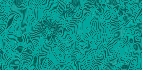 Natural printing illustrations of maps. Topographic Map in Contour Line Light Topographic green-block color background from Ocean toper Line topography map contour background, geographic grid. - obrazy, fototapety, plakaty