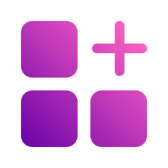 Obraz premium category gradient icon